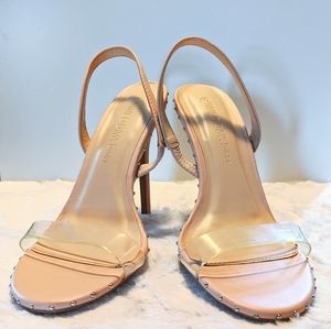 Clear Strap Nude Heels
